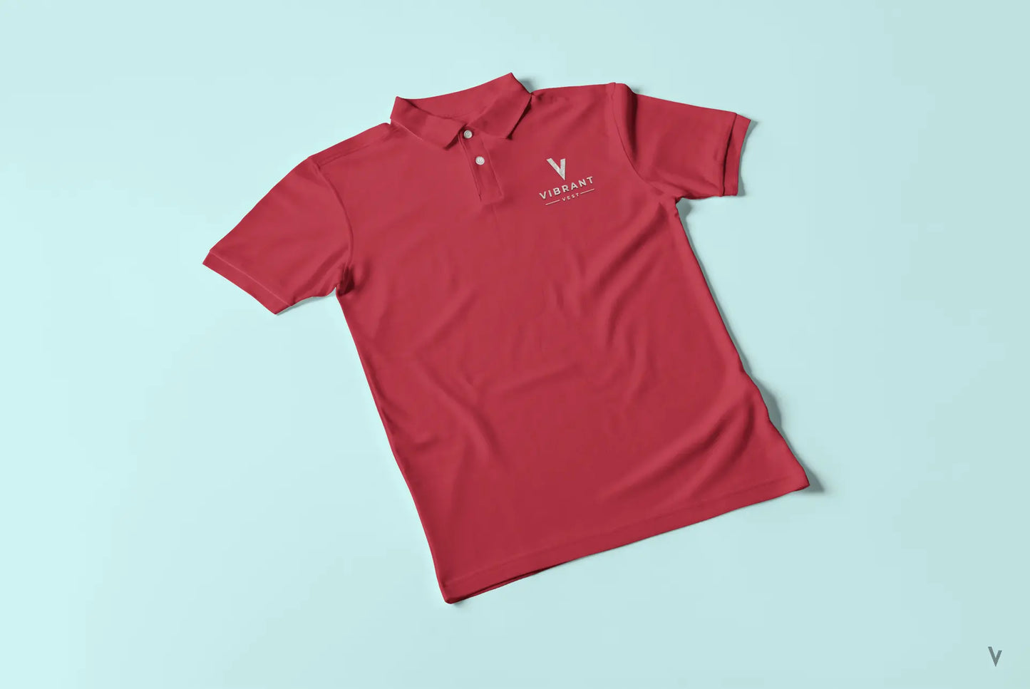 Pique Maroon Polo Tee vibrantvest