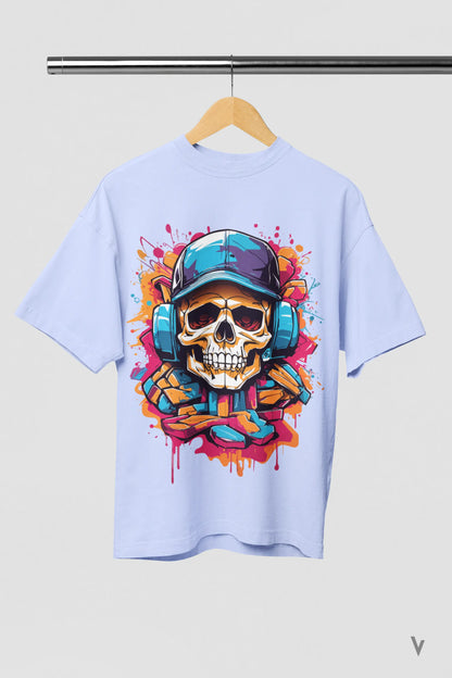 Skull Head - Oversized Tee vibrantvest