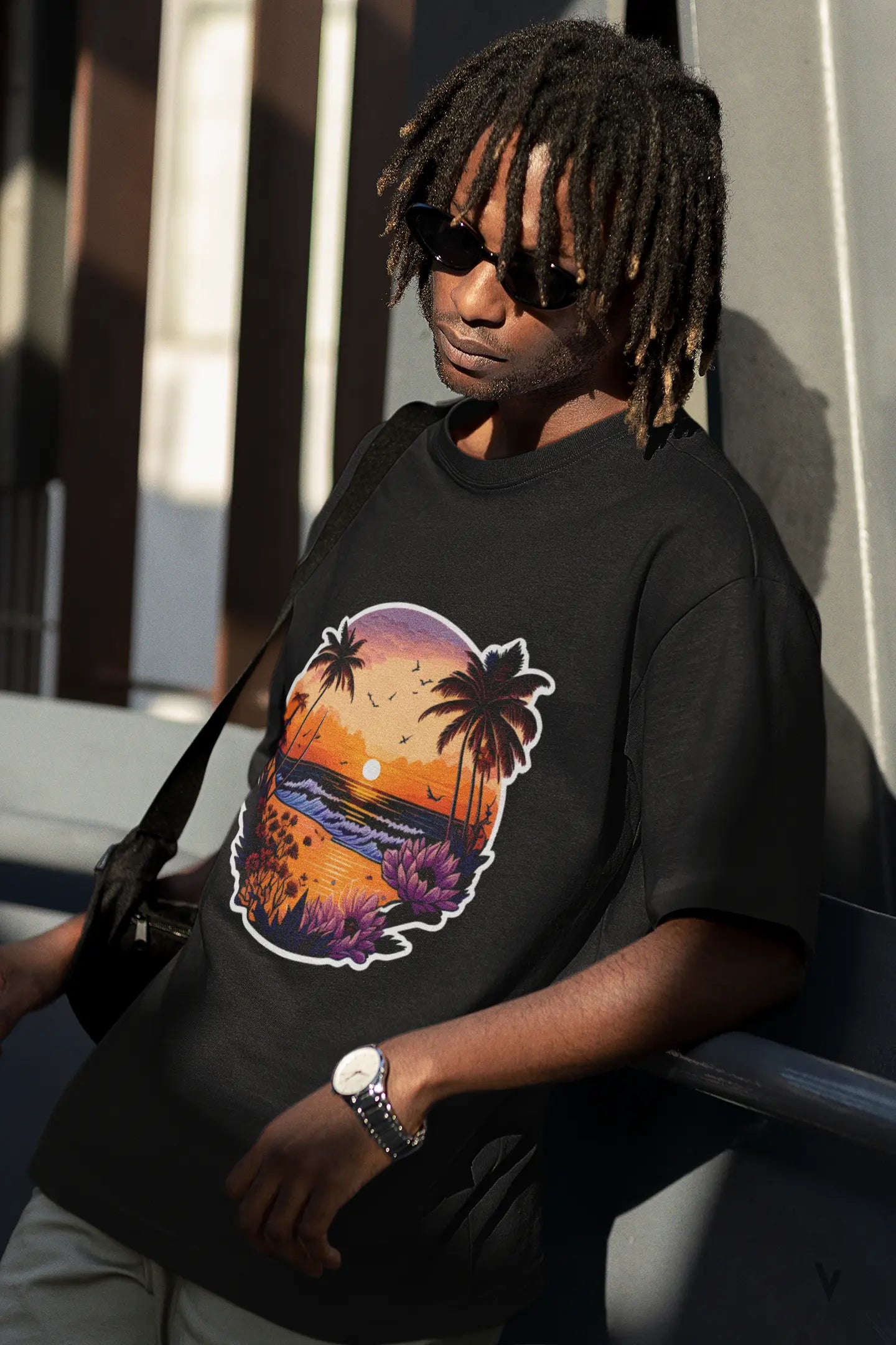 Sunset - Oversized Tee vibrantvest