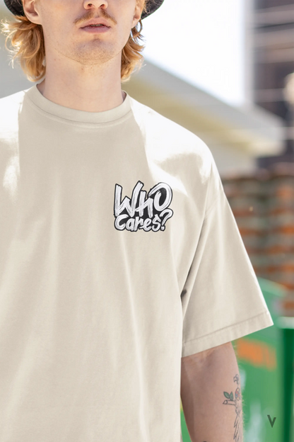 Who Cares - Oversized Tee vibrantvest